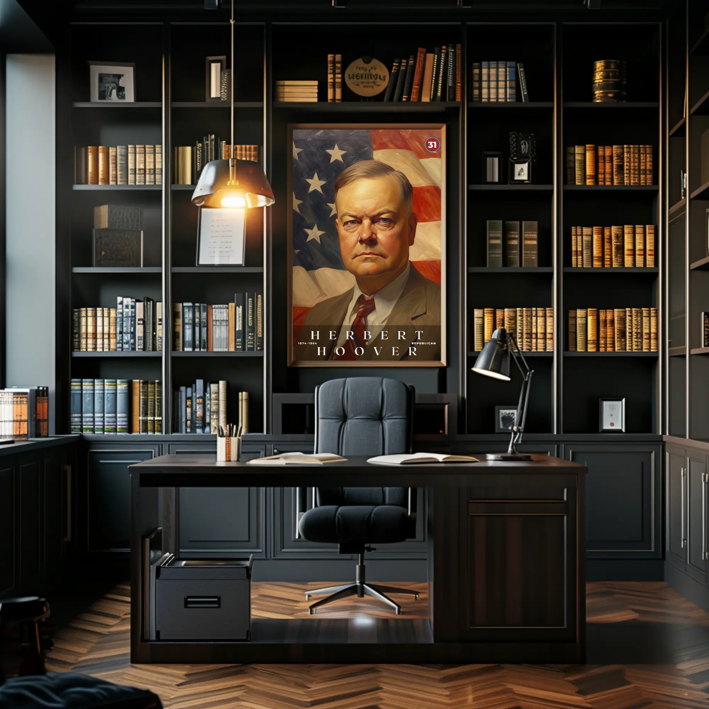 Herbert Hoover 31st President Of The United States Portrait