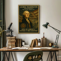 George Washington Presidential Portrait Historical Poster