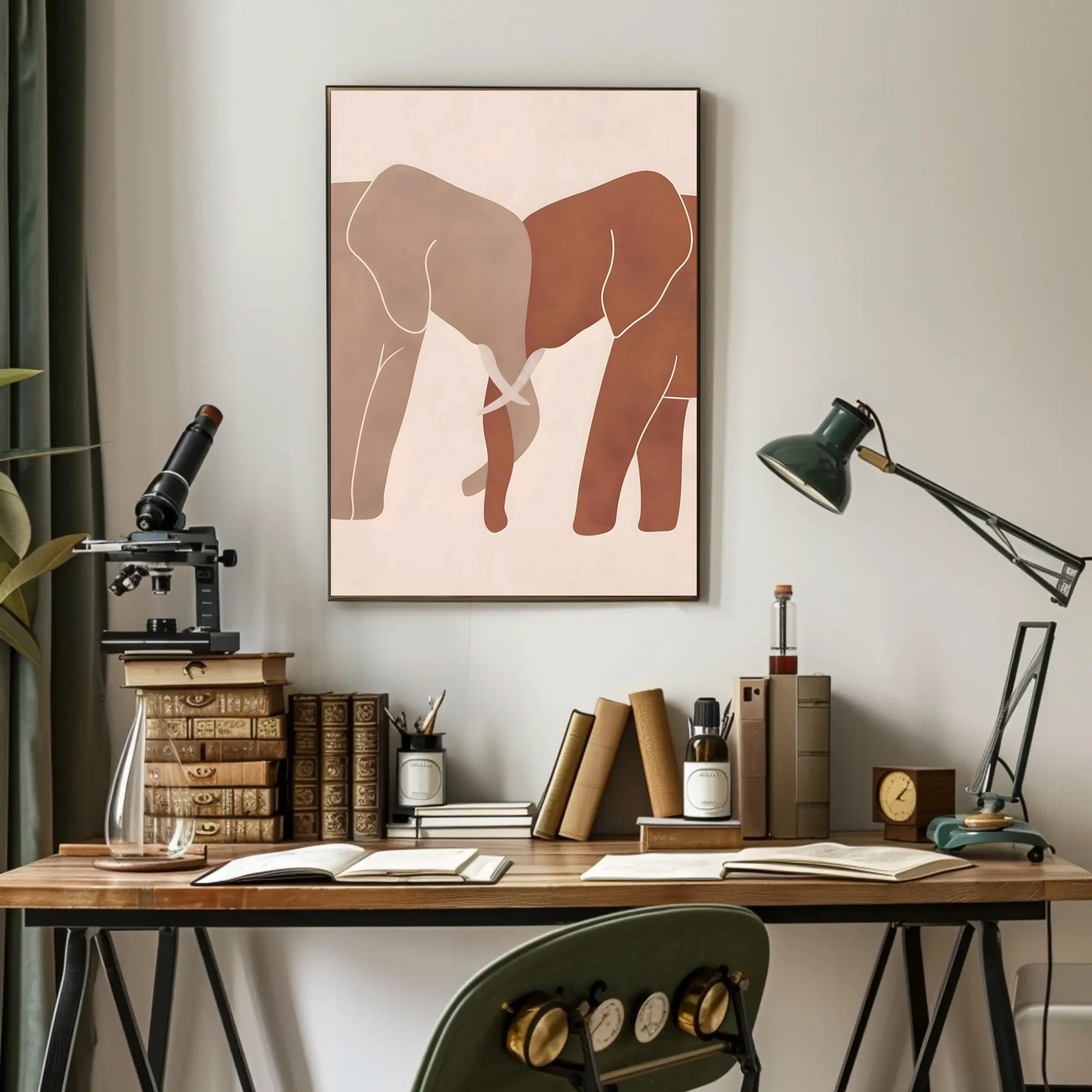 Elephants in Harmony Poster