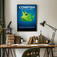 Cowfish Nature's Quirky Marvel Poster PosterGoat