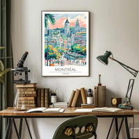 Vibrant Montreal Poster PosterGoat