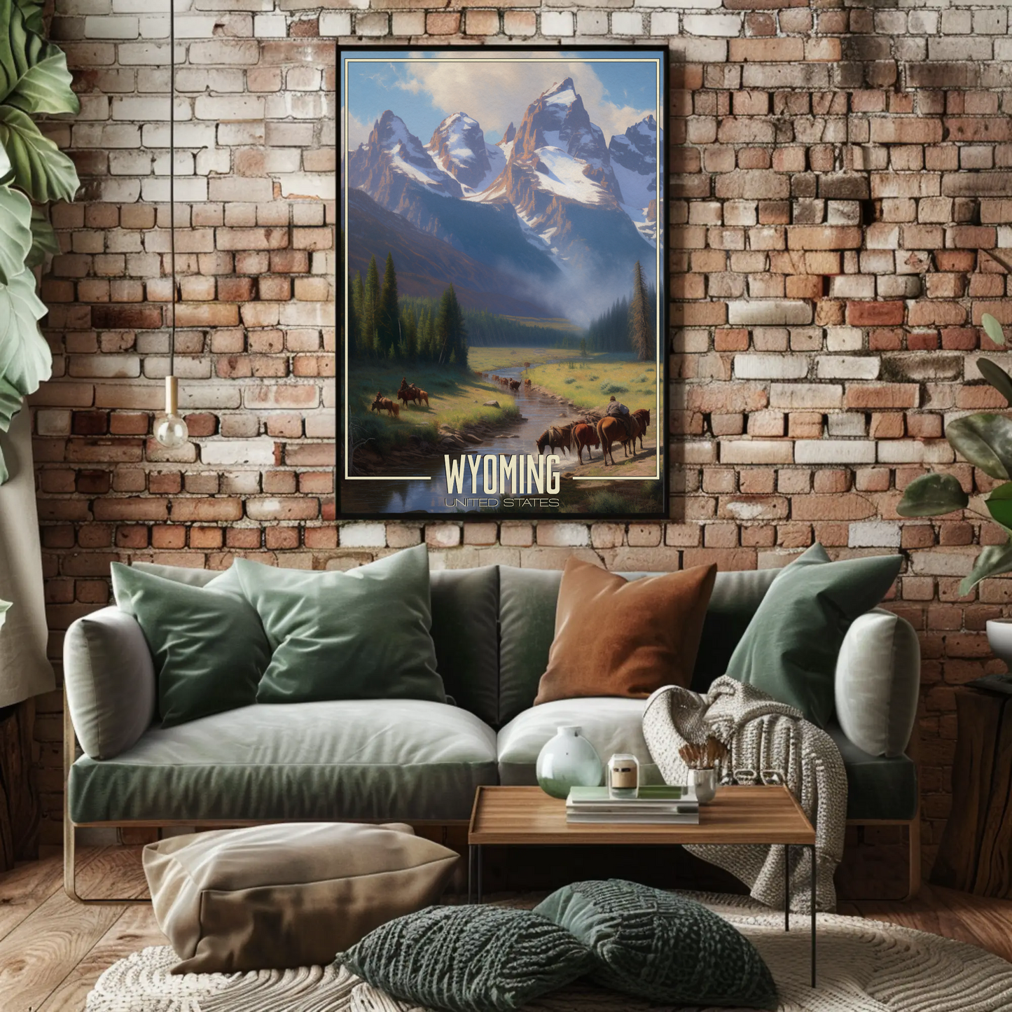 Wyoming United States Vintage Poster