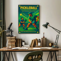 Pickleball The Game in Full Swing Poster