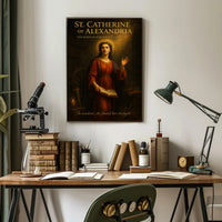 St. Catherine of Alexandria  The Scholar Who Defied an Empire Poster PosterGoat