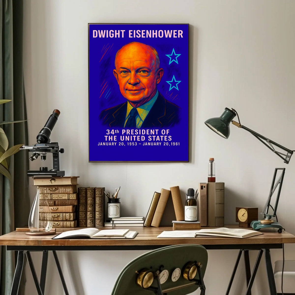Dwight Eisenhower 34th President Poster