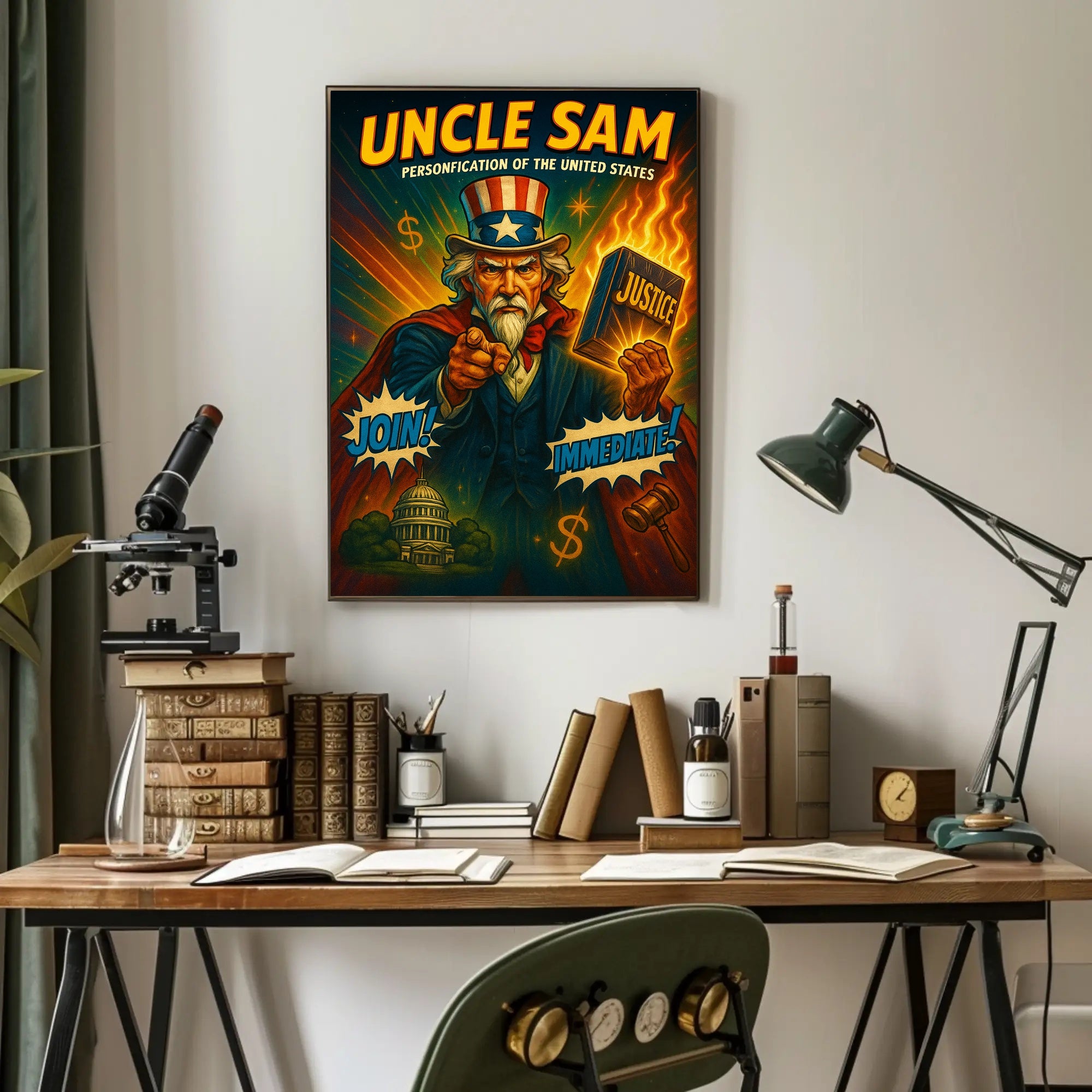 Uncle Sam – Personification of the United States Poster PosterGoat