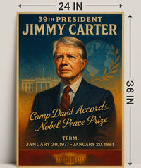 Jimmy Carter Legacy Vintage Presidential Poster