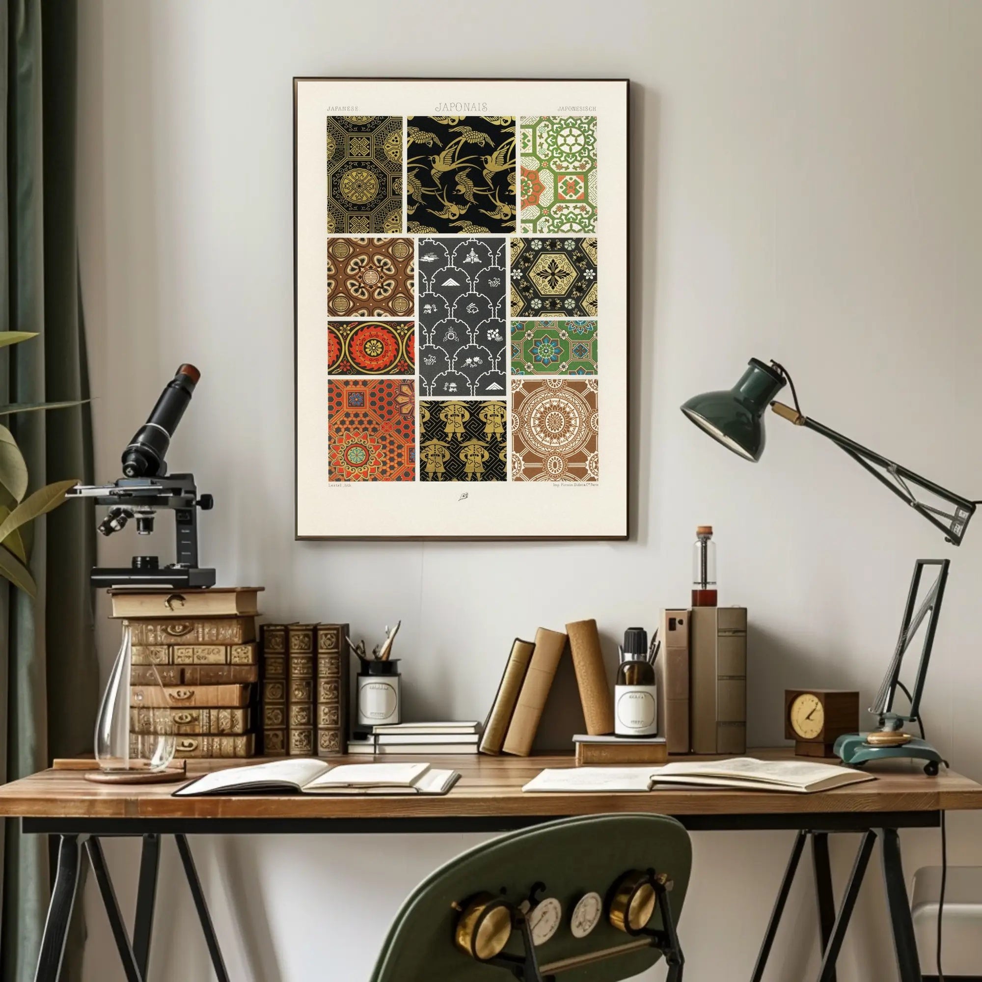 Japanese Pattern Designs Poster