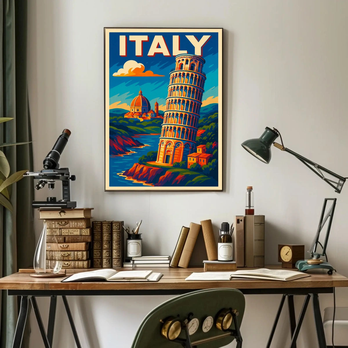 Vibrant Italy Travel Poster