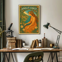Amalfi Coast Vintage Vintage Poster
