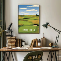 Erin Hills Golf Course Landscape Sports Poster