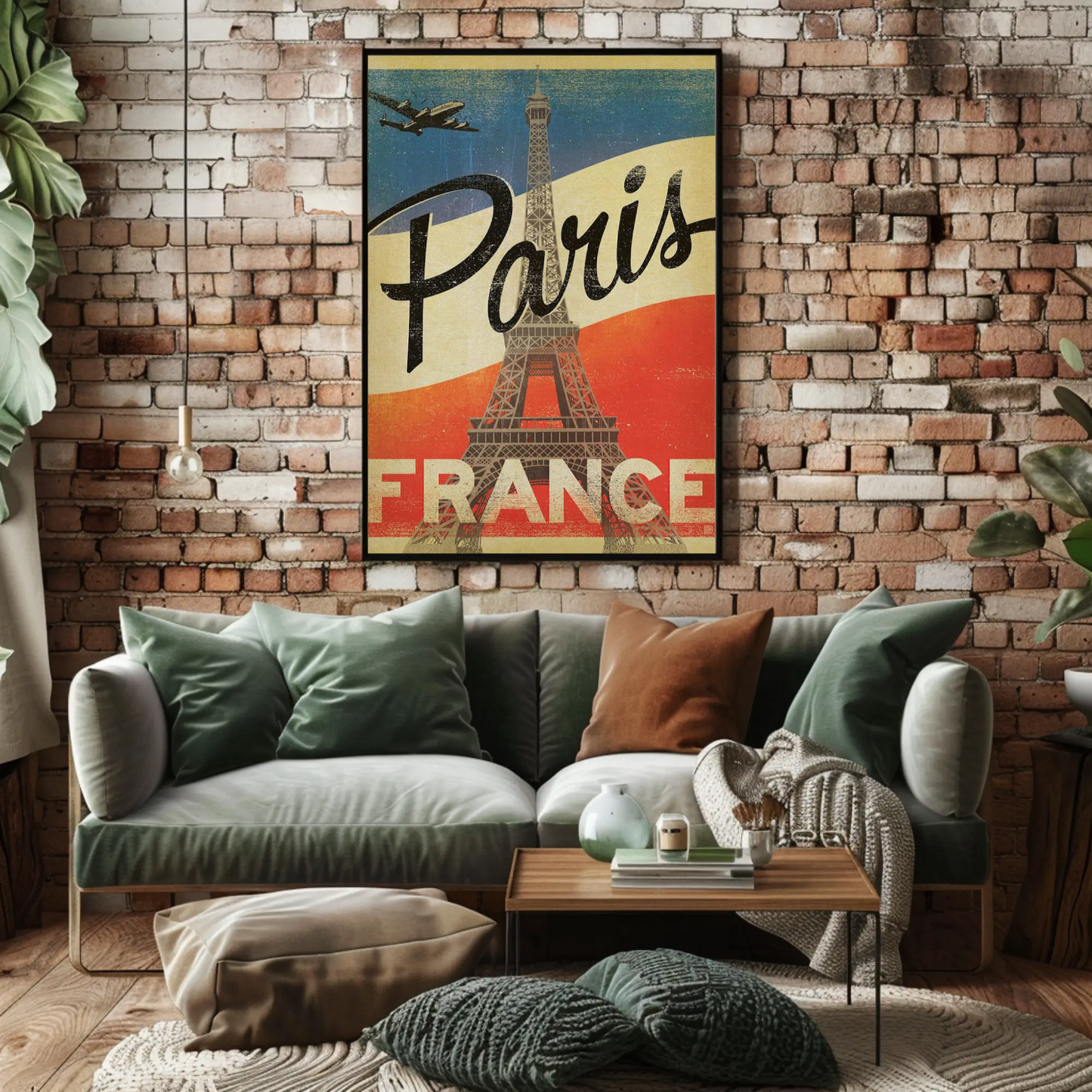 Paris Vintage Poster Eiffel Tower