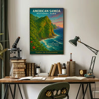 National Park of American Samoa Adventure Poster