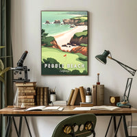 Pebble Beach Scenic Poster