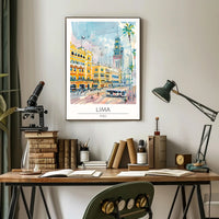 Lima Cityscape Poster PosterGoat