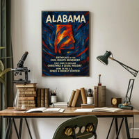 Alabama A Historic and Cultural Hub Poster