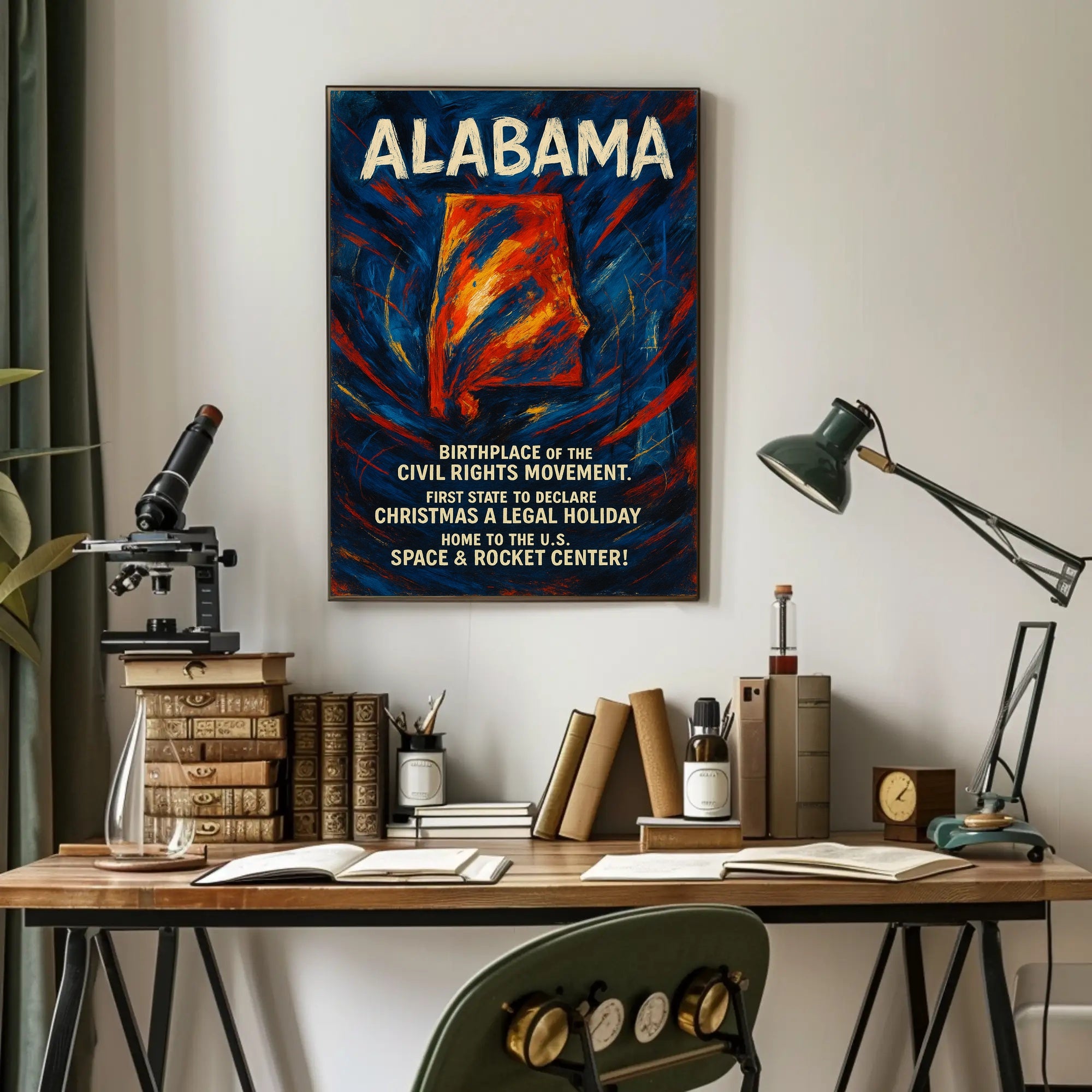 Alabama A Historic and Cultural Hub Poster