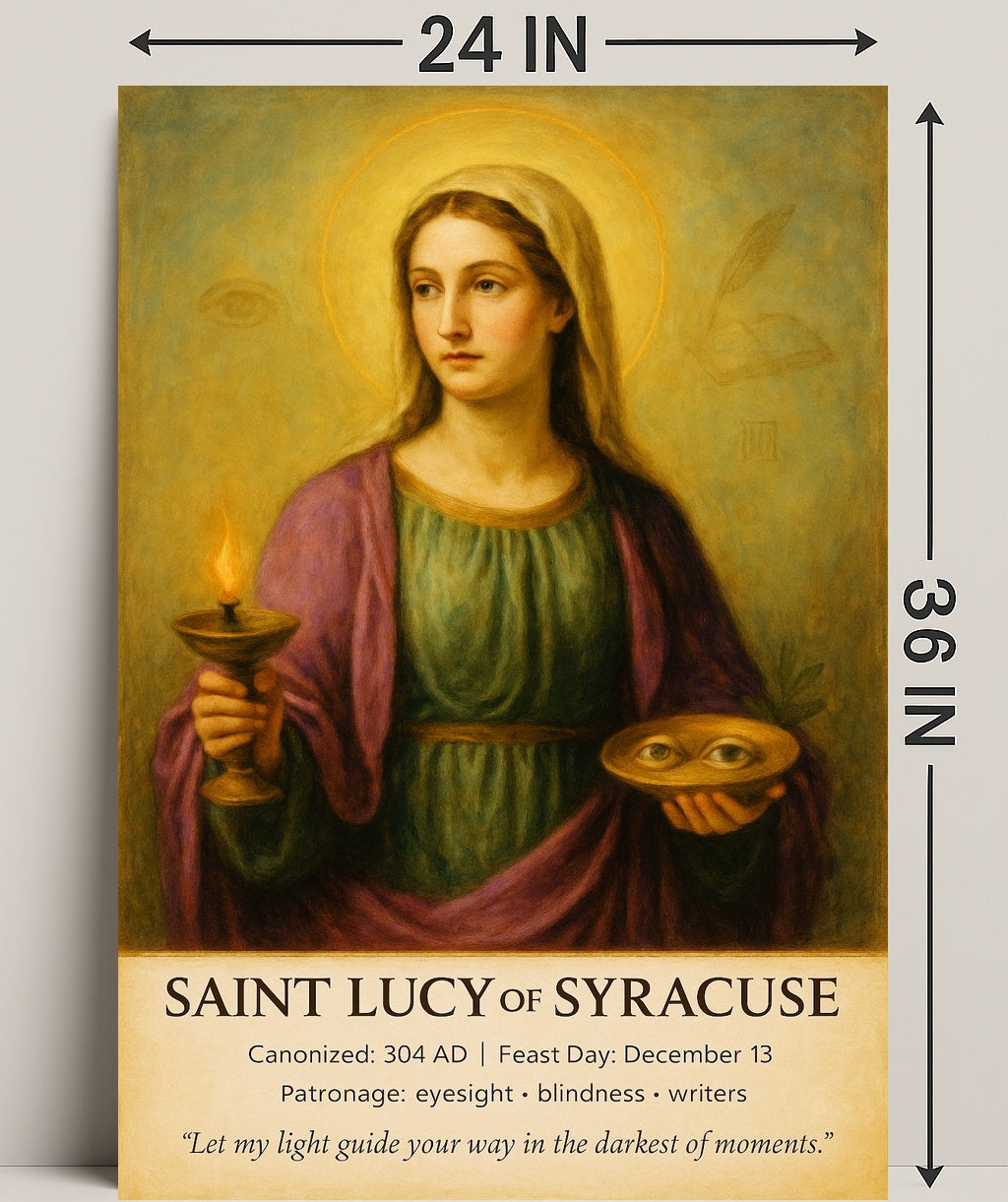 Saint Lucy of Syracuse Poster PosterGoat