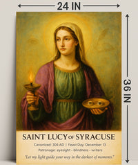 Saint Lucy of Syracuse Poster PosterGoat