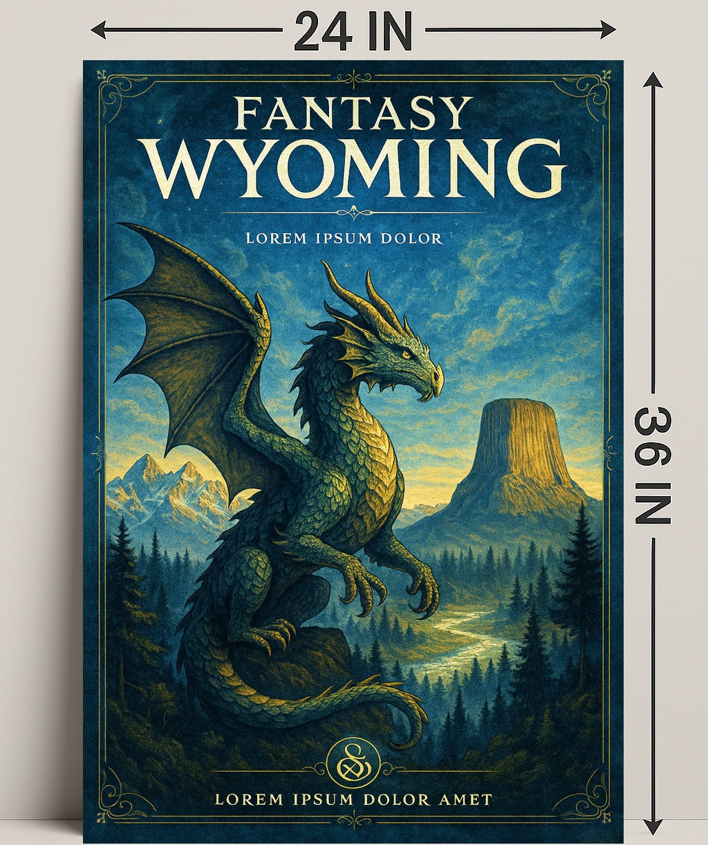 Fantasy Wyoming Poster PosterGoat