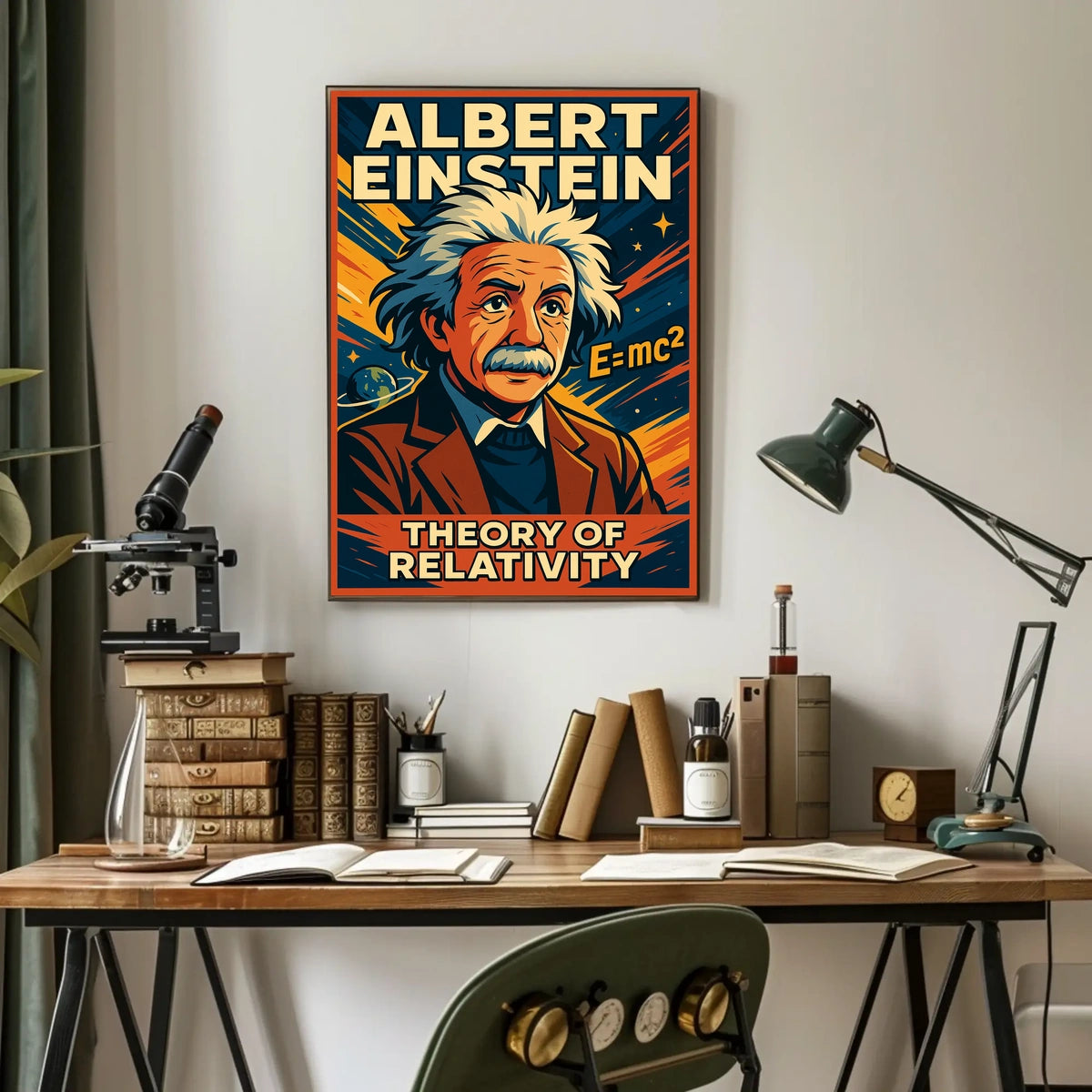 Albert Einstein Theory Of Relativity Poster