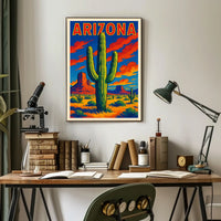 Arizona Desert Landscape Poster