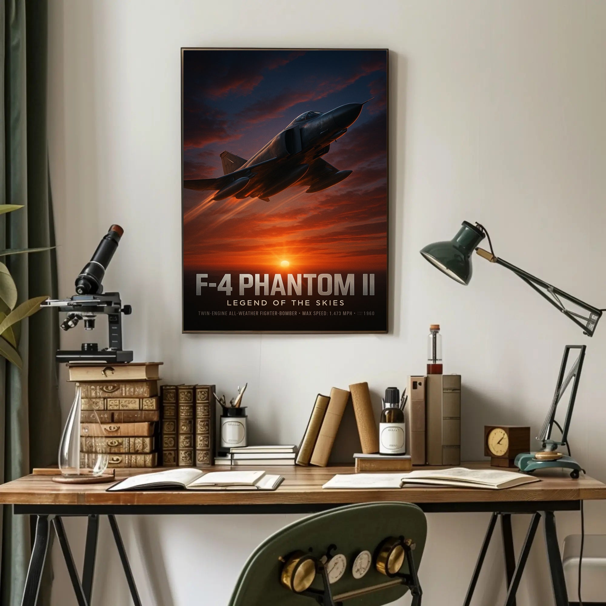 F-4 Phantom II Legend of the Skies Poster PosterGoat