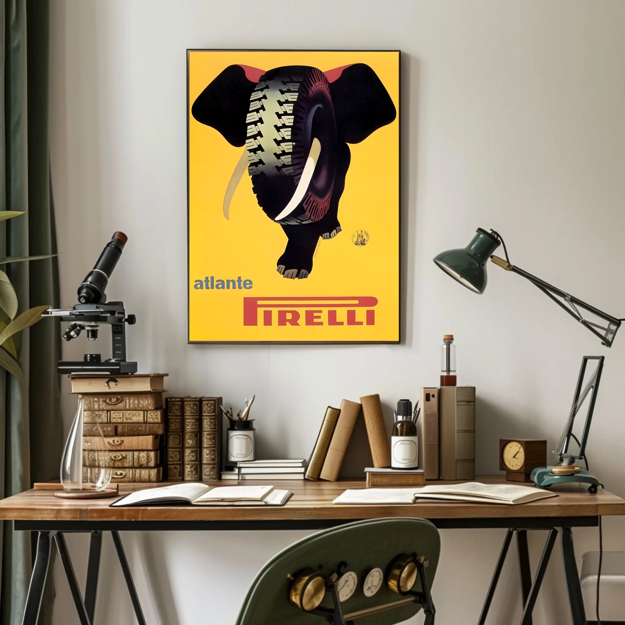 Pirelli Elephant Tire Poster