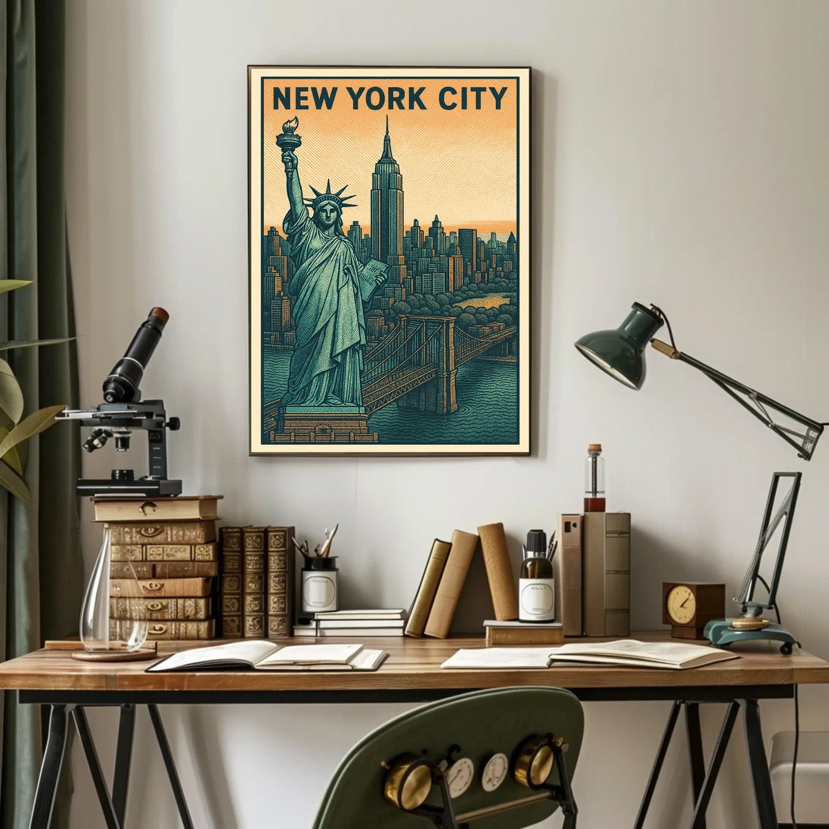Iconic New York City Vintage Poster For Urban Decor Lovers