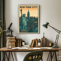Iconic New York City Vintage Poster For Urban Decor Lovers