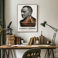 Lyndon B. Johnson 36th President of the United States Reflections Poster