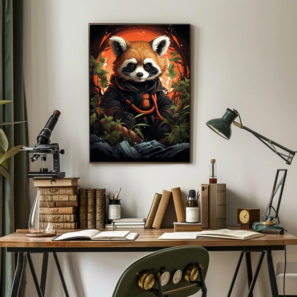 The Adventurous Red Panda Poster