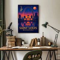 St. Louis Skyline at Dusk Poster