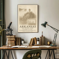 Arkansas The Natural State Poster