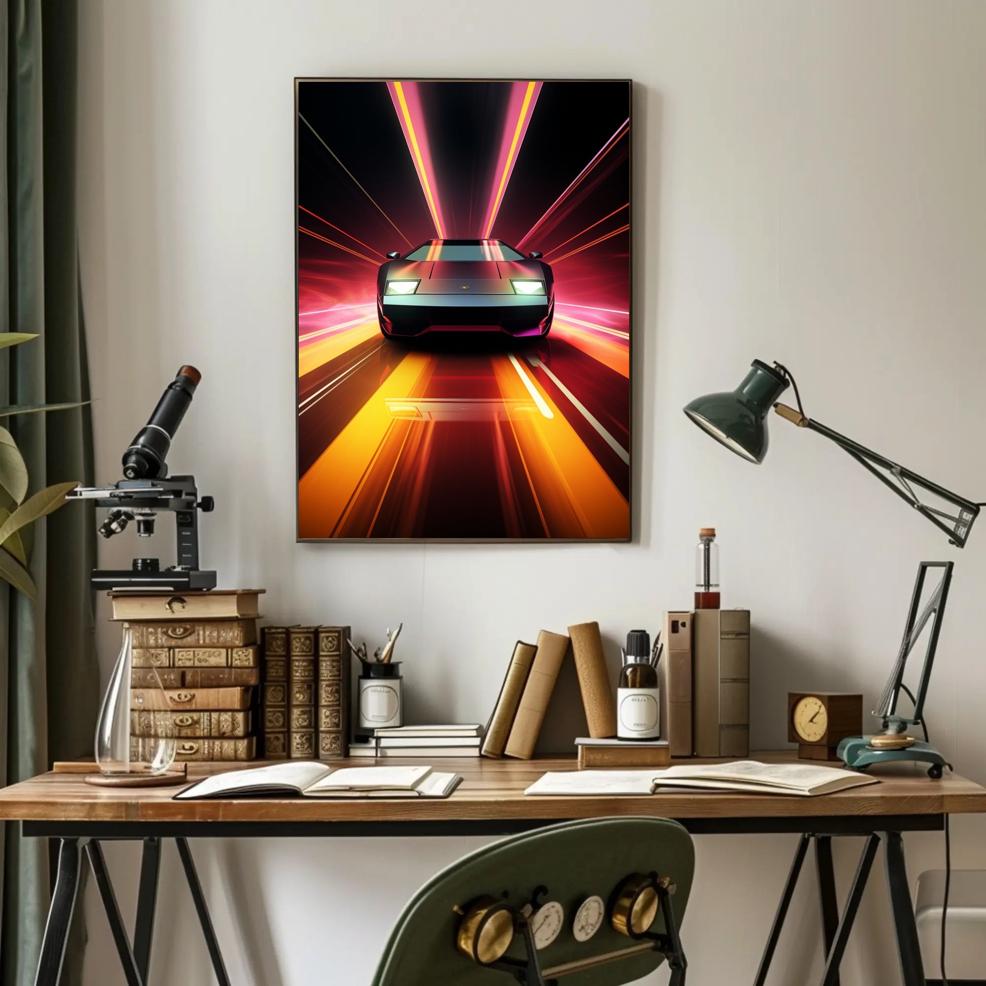 Futuristic Speed Poster PosterGoat