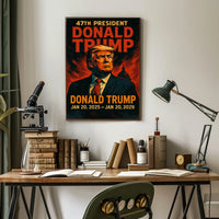 Donald Trump Visionary Patriot Expressionism Poster