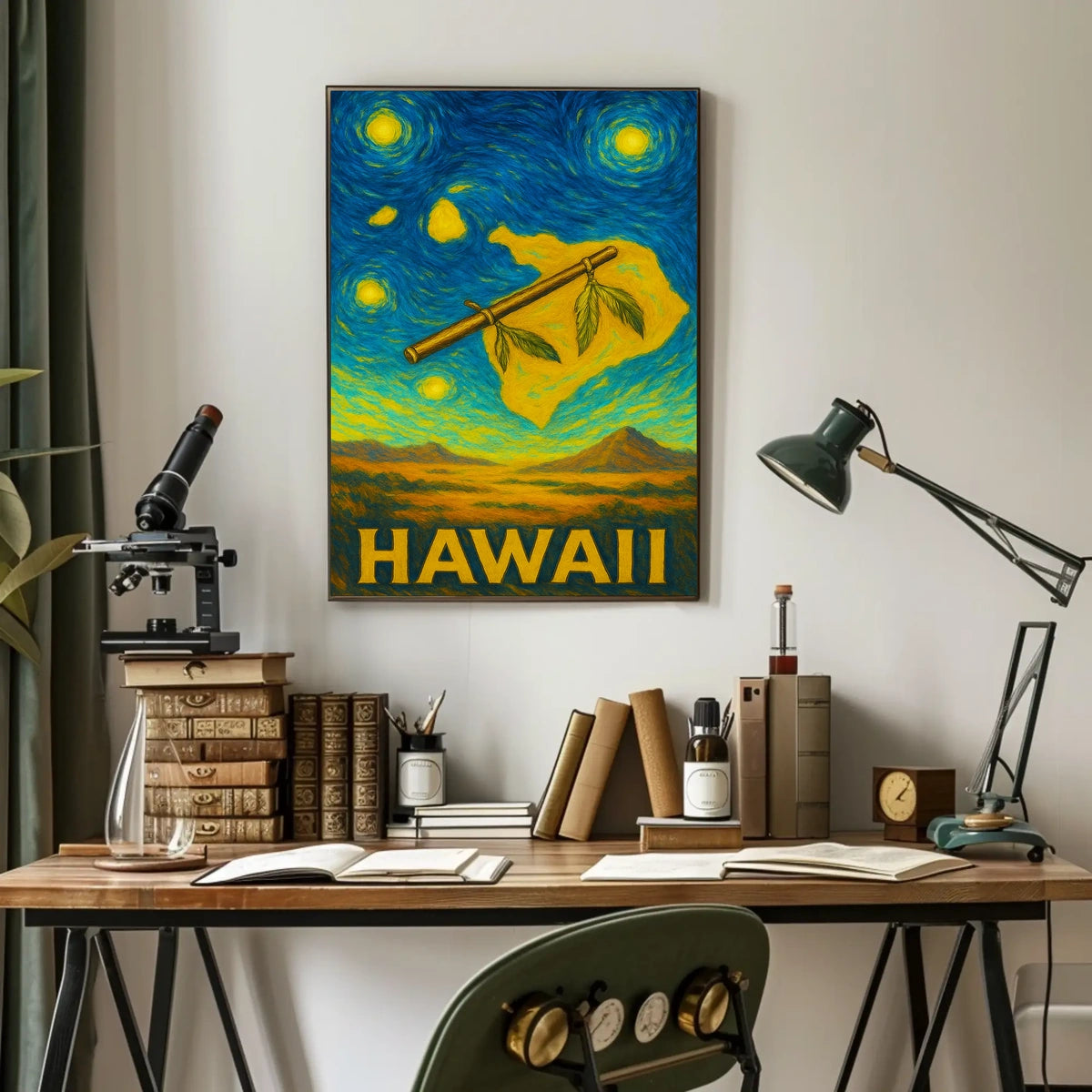 Hawaii Starry Night Poster