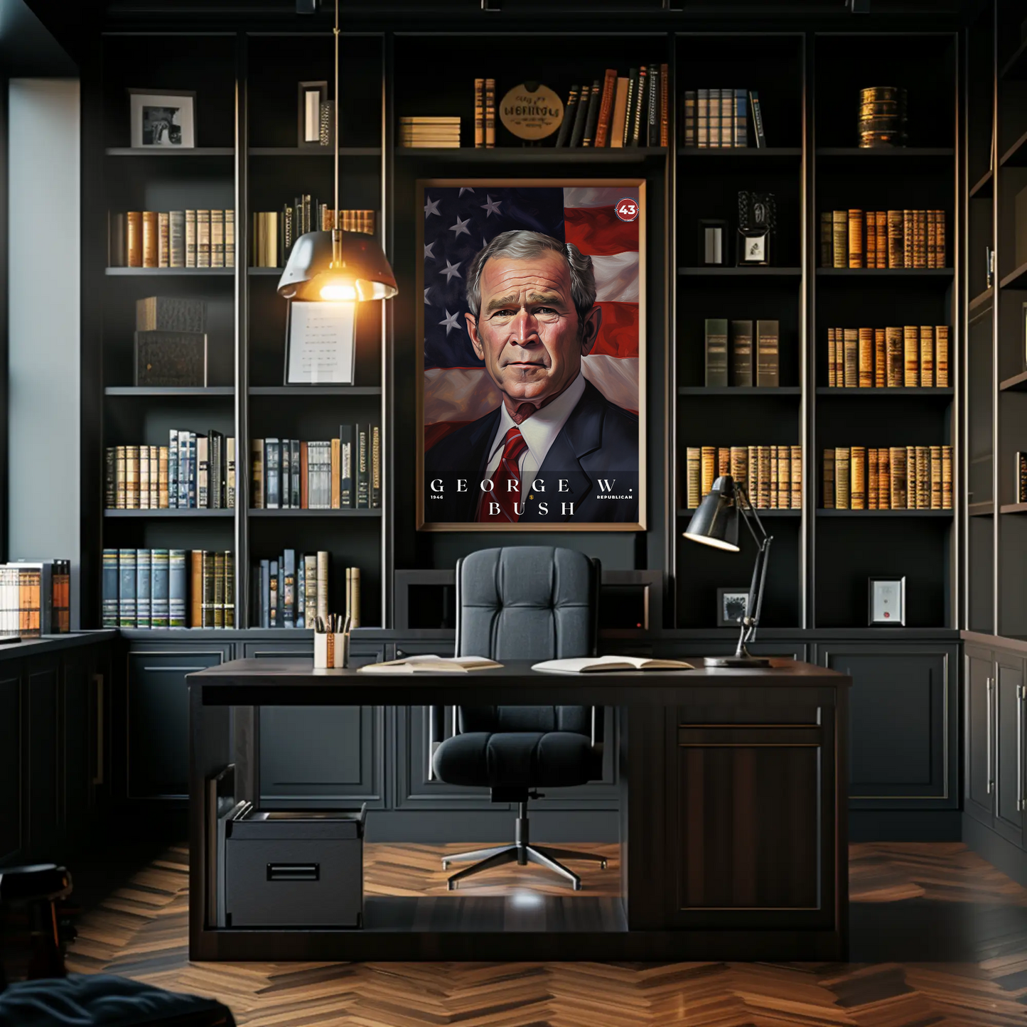 George W. Bush 43rd President Of The United States Portrait