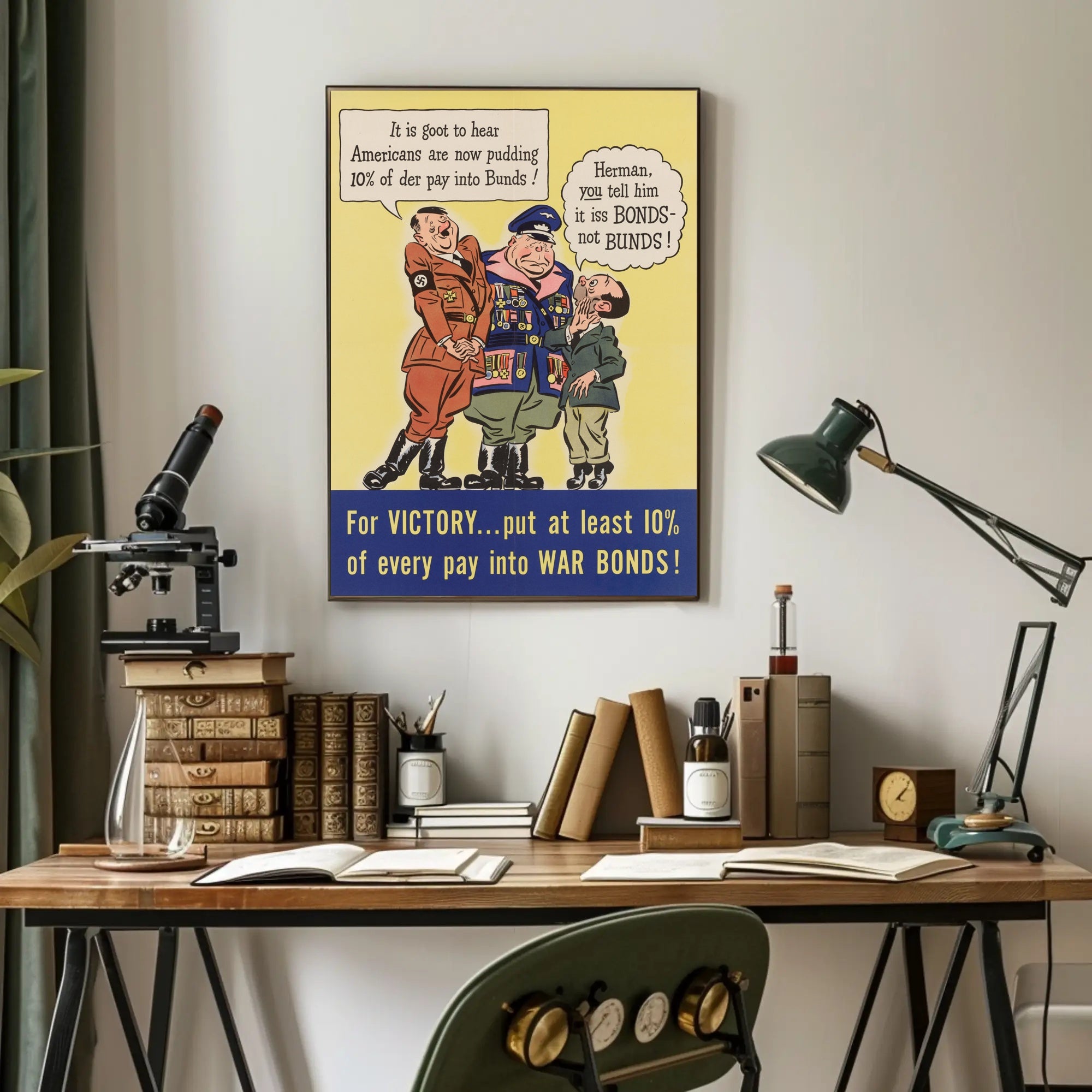 Invest in War Bonds for Victory Poster PosterGoat