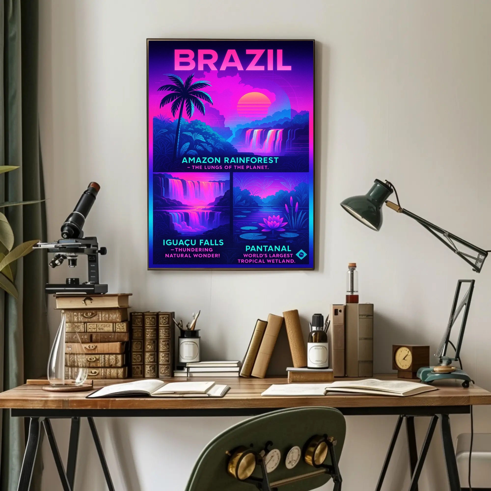 Wonders of Brazil Poster PosterGoat