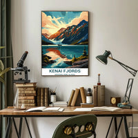 Kenai Fjords Scenic Art Print National Park Poster