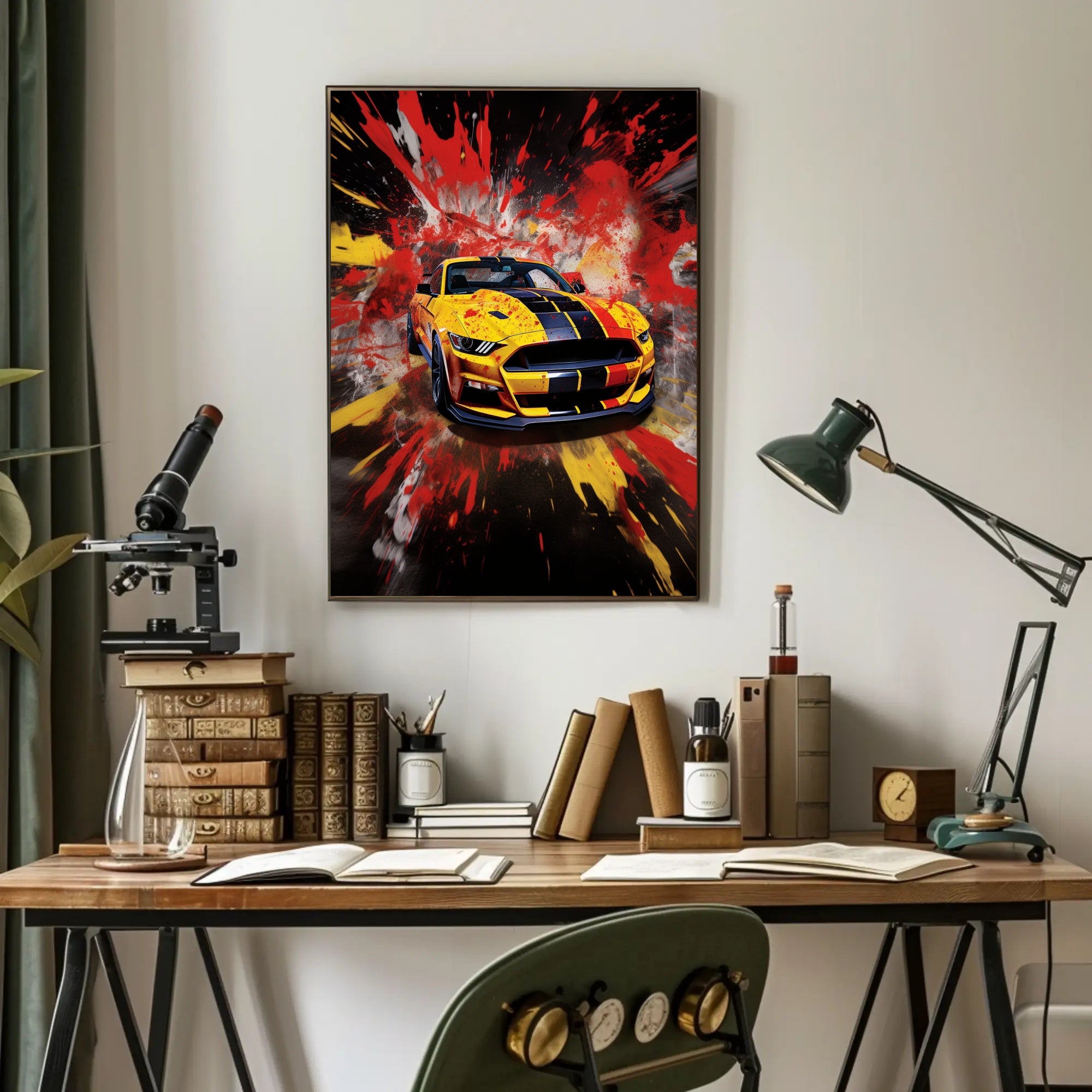 Vibrant Speed Explosion Poster PosterGoat