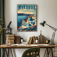 Mykonos Travel Poster