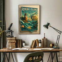 Rhode Island The Ocean State Poster