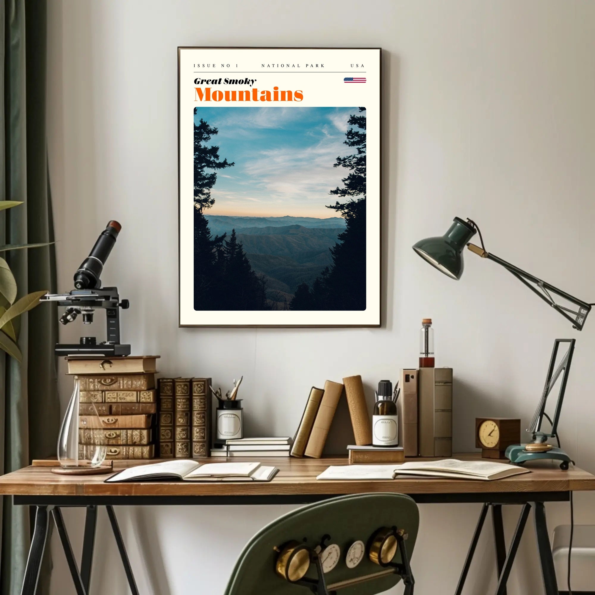 Great Smoky Mountains Scenic Poster Print
