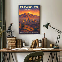 El Paso, TX Sun City Poster
