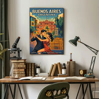 Buenos Aires Cultural Tapestry Poster PosterGoat