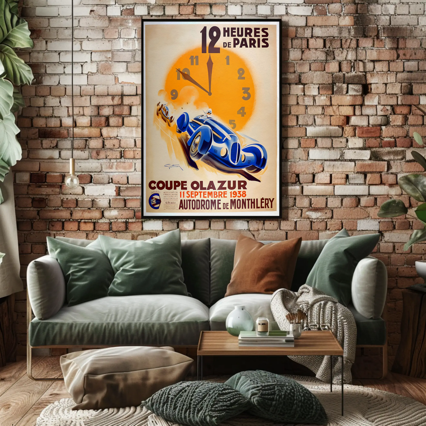 12 Heures de Paris – 1938 Race Poster