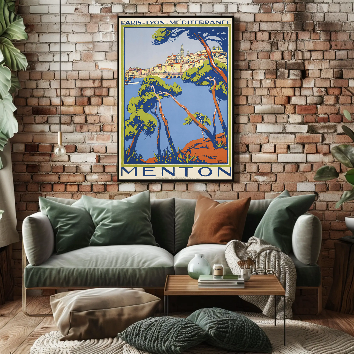 Menton Travel Poster