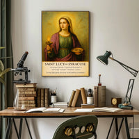 Saint Lucy of Syracuse Poster PosterGoat
